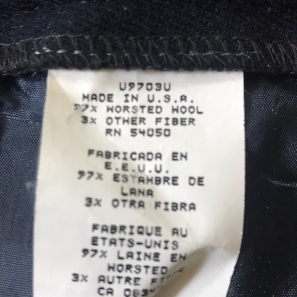 Lauren Ralph Lauren Navy Wool Pants - Picture 6 of 6